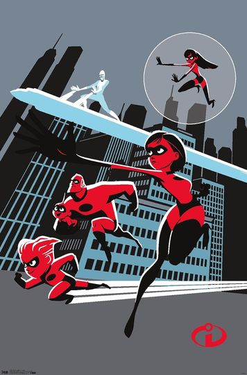 Disney Pixar The Incredibles 2 - Artistic Poster