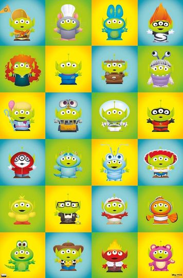 Disney Pixar - Aliens Group Poster