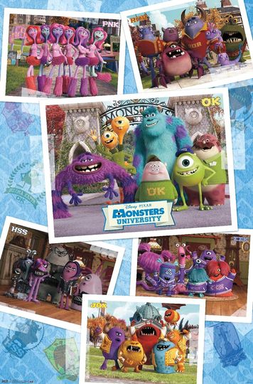 Disney Pixar Monsters University - Grid Poster