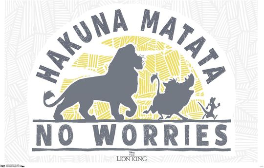 Disney The Lion King 1994 - No Worries Poster