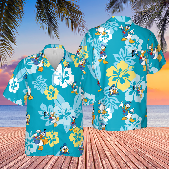 Discover disney duck donald hawaiian shirt