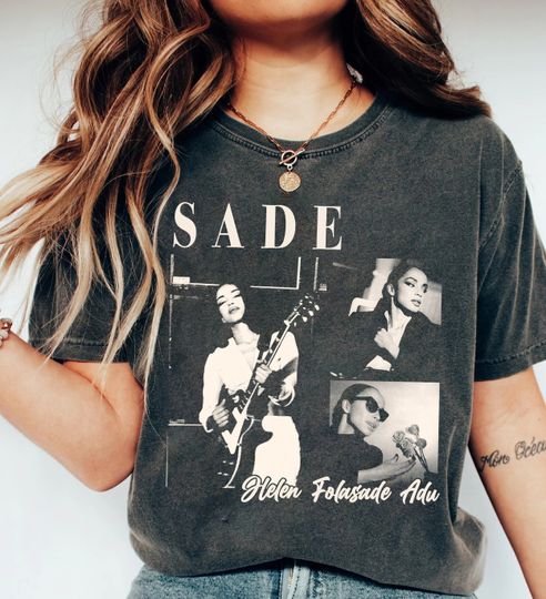 Discover Vintage 90s Sade Shirt, Sade Pop Music Fan Shirt
