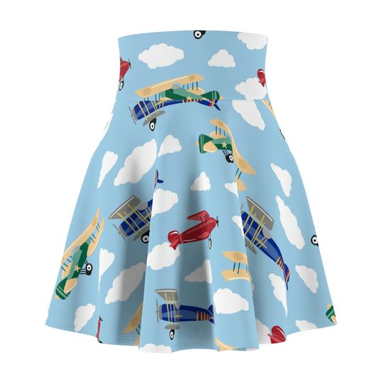 Discover Vintage Airplanes Women's Skater Skirt