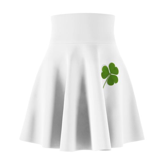 Discover Lucky Leaf Women's Skater Skirt (AOP)