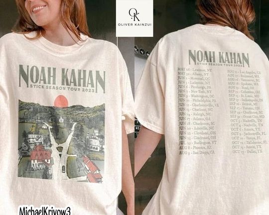 Discover Noah Kahan tshirt Stick Season 2024,tshirt 2 SIDES Noah Kahan Shirt