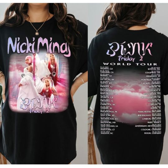 Discover Vintage Nicki Minaj World Tour 2024 Shirt, Nicki Minaj Statue Retro Shirt
