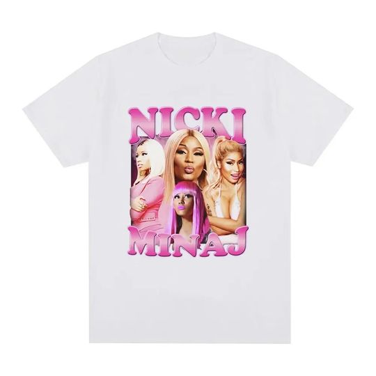 Men Clothing Fashion Hip Hop T-shirt Rapper Nicki Minaj Graphic T Shirt