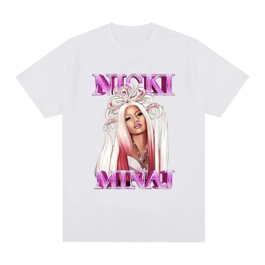 Fashion Hip Hop T-shirts Rapper Nicki Minaj Pink Friday 2 Graphic  Shirt