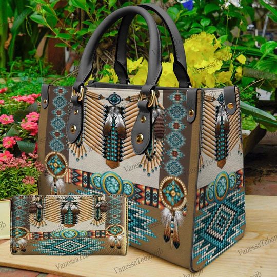 Native American Leather Bag,Shopping Bag