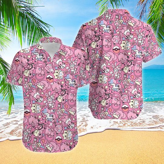 Discover Pink Hawaii Beach Shirt, Pink Button Up Shirt