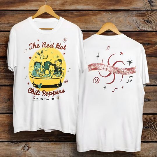 Red Hot Chili Peppers Tour Vintage Shirt, Red Hot Chili Peppers Band Fan Shirt