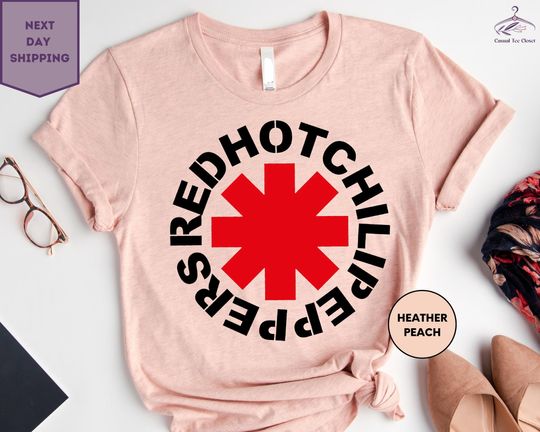 Discover Red Hot Chili Peppers Shirt, Black Summer T-shirt, Rock Band Tee, Funny Concert Shirt