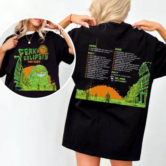 Discover ferxxocalipsis tour 2024 feid ferxxo graphic USA tour tee ferxxo album