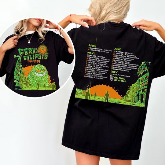 Discover ferxxocalipsis tour 2024 feid ferxxo graphic USA tour tee ferxxo album streetwear shirt