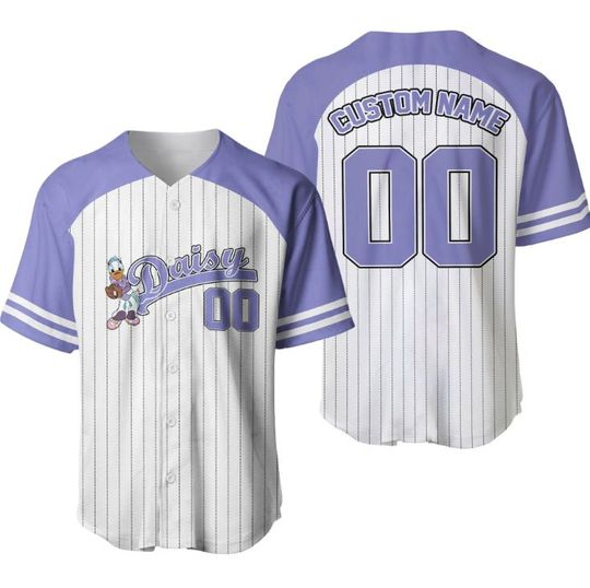 Personalized Daisy Duck Disney Baseball Jersey, Disney Jersey