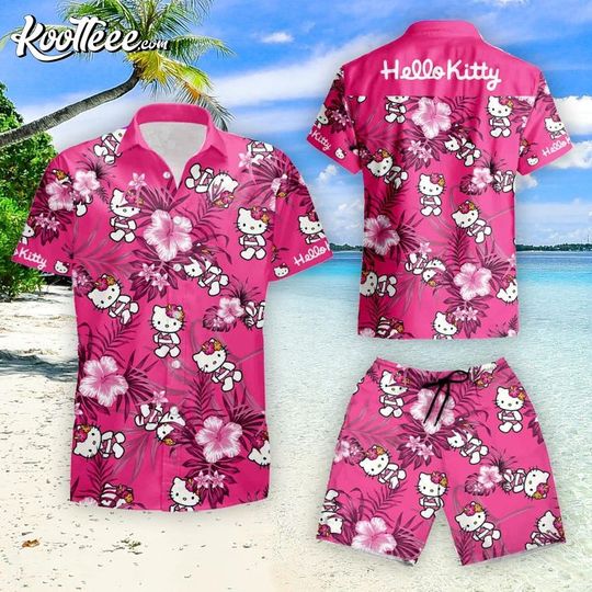 Hello Kitty Shirt, Hello Kitty Button Shirt, Hello Kitty Shorts