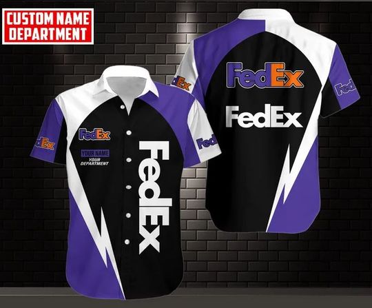 Personalized FedEx Hawaiian Shirt, FedEx Ground Aloha Shirt
