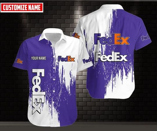 Personalized FedEx Hawaiian Shirt, FedEx Ground Aloha Shirt