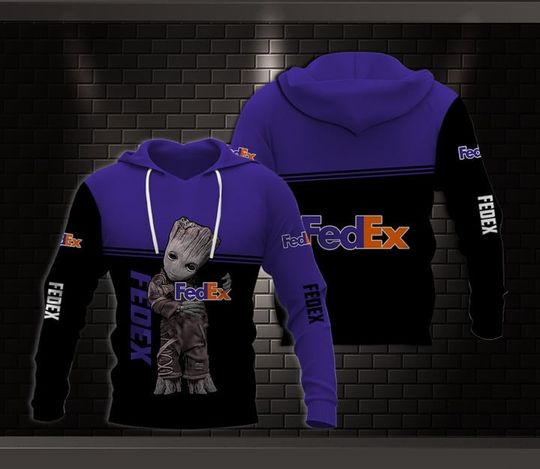 Discover Fedex Purple 3D Hoodie All Over Printed