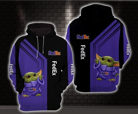 Discover Fedex Purple 3D Hoodie All Over Printed