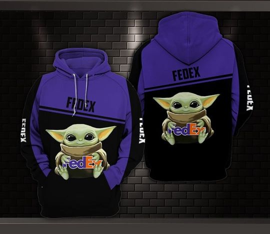Discover Fedex Purple 3D Hoodie All Over Printed