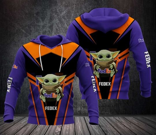 Fedex Purple 3D Hoodie All Over Printed