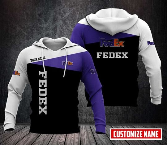 Discover Personalized Name Fedex Purple Custom Full Print 3D Hoodie