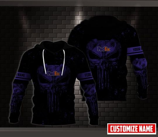 Discover Personalized Name Fedex Purple Custom Full Print 3D Hoodie