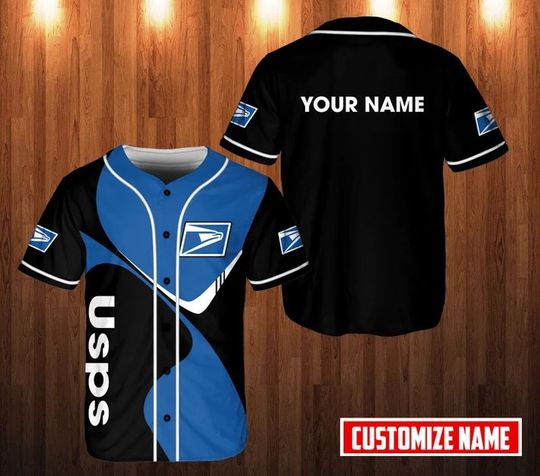 Discover Personalized Postal Service Baseball Jersey, Postal Worker Jersey
