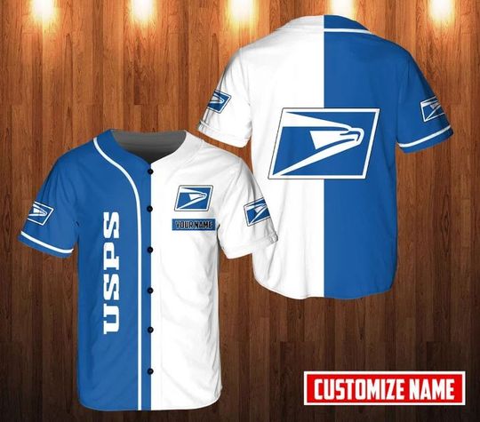 Discover Personalized Postal Service Baseball Jersey, Postal Worker Jersey