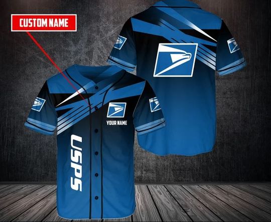 Discover Personalized Postal Service Baseball Jersey, Postal Worker Jersey