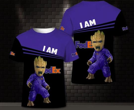 Disney Groot FedEx Shirt, FedEx Ground 3D Printed Shirt