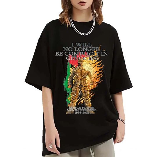 Discover Aaron Bushnell 1999-2024 Summer shirt