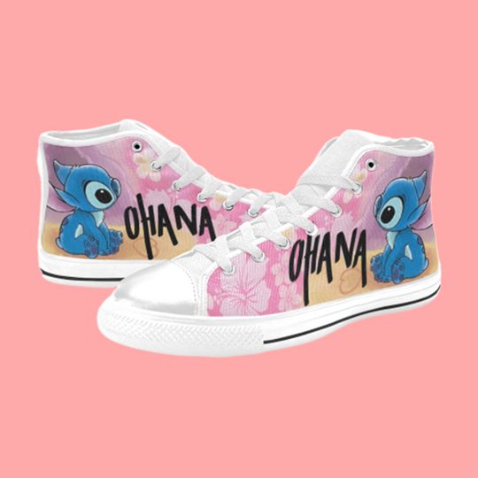 Discover Stitch Ohana Disney High Top Sneakers