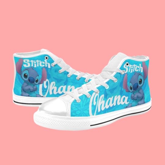 Discover Ohana Stitch Disney High Top Sneakers