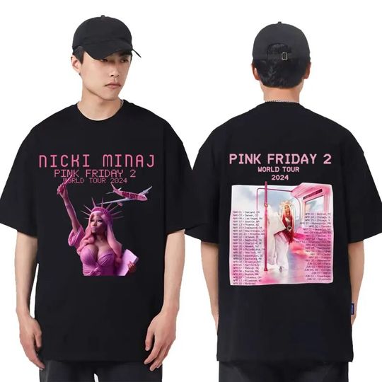 Queen of Rap Nicki Minaj Pink Friday 2 Tour 2024 T Shirt