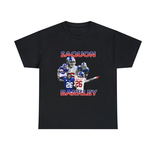 Saquon Barkley Vintage T-Shirt, Bootleg Retro 90's Fans Shirt