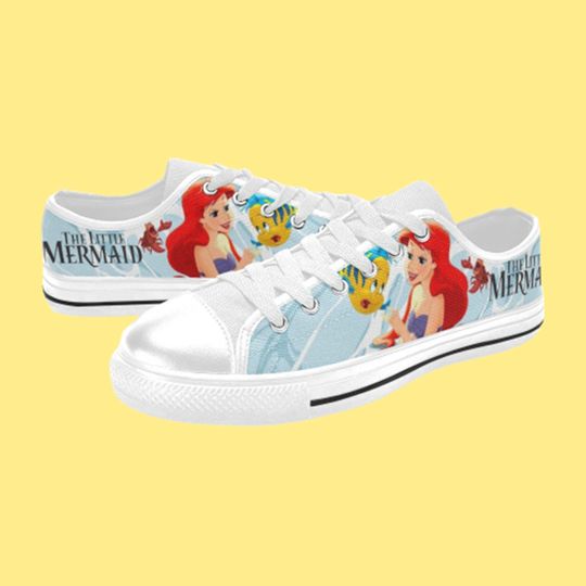 The Little Mermaid Movie Low Top Sneakers