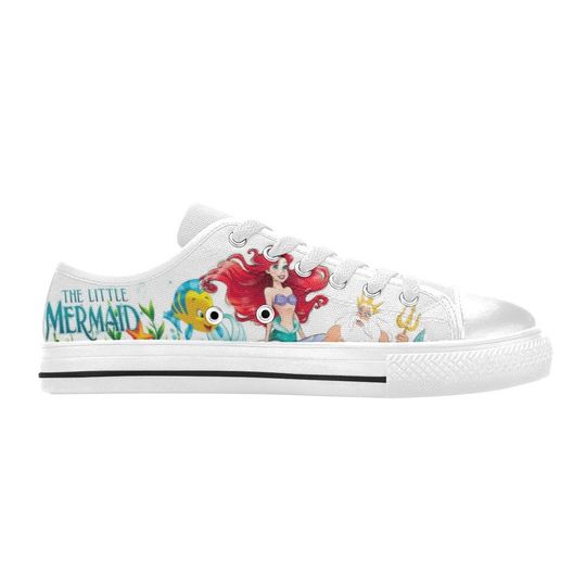 The Little Mermaid Movie Low Top Sneakers