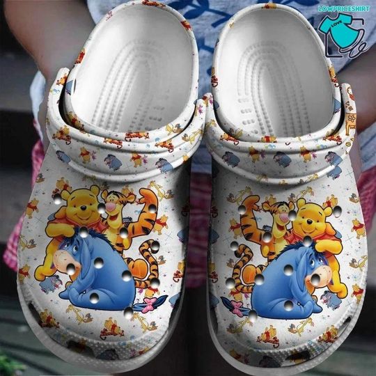 Winnie The Pooh Cartoon Movie Classic Water Rubber Clogs Shoes