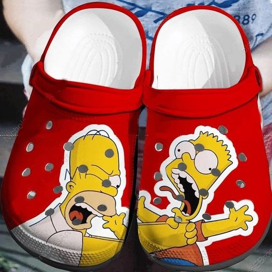The Simpsons Family Clogs Shoes, The Simpsons Movie Gift For Fan Classic Water Rubber Clogs Shoes