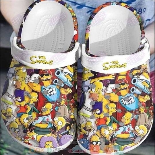 The Simpsons Family Clogs Shoes, The Simpsons Movie Gift For Fan Classic Water Rubber Clogs Shoes