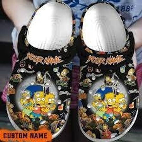 The Simpsons Family Clogs Shoes, The Simpsons Movie Gift For Fan Classic Water Rubber Clogs Shoes