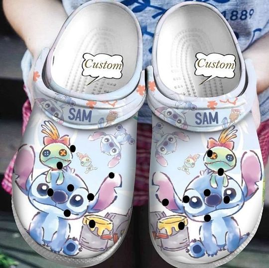 Discover Stitch And Lilo Cute Gift For Fan Classic Water Rubber Clogs Shoes