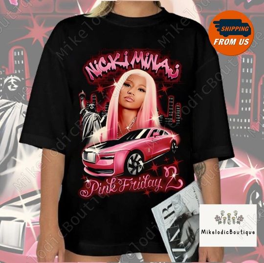 Retro Nicki Minaj Tshirt, Queen Of Rap Tee Shirt, Pink Friday 2