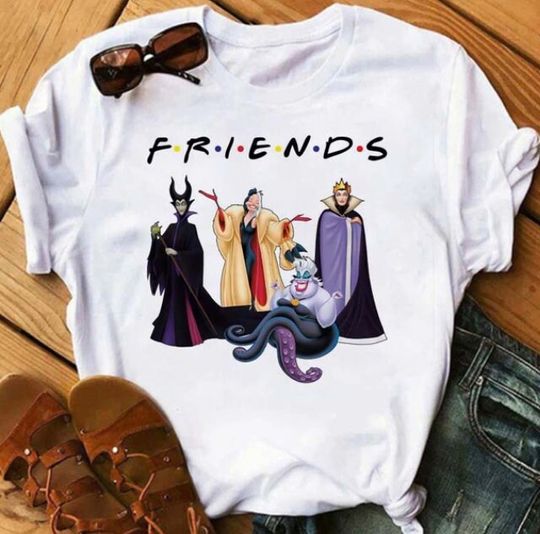 Women's Disney Villains Funny Tshirt Cruella de Vil