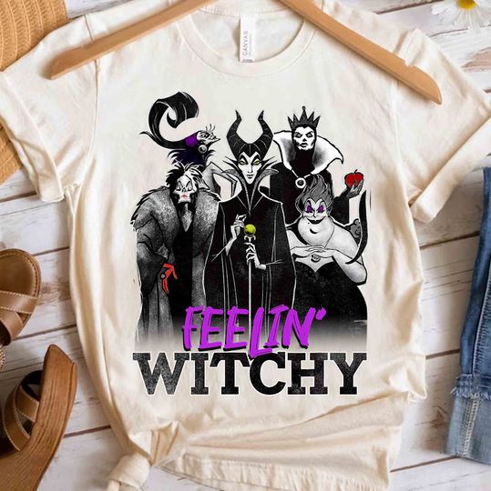Disney Villains Halloween Feelin' Witchy Group Shot Shirt