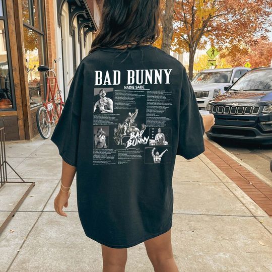 Bad Bunny Nadie Sabe t-shirt, Bad Bunny Most Wanted Tour 2024 T-Shirt