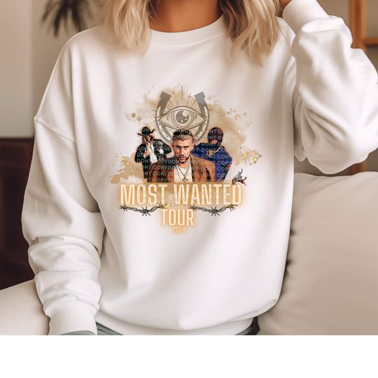 2024 Bad bunny most wanted tour Sweatshirt