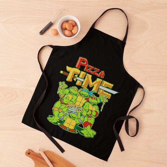 Pizza Time TMNT Teenage Mutant Ninja Turtles Apron